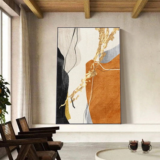 Colorful Nordic Abstract Color Block Wall Art Fine Art Canvas Prints - Modern Art For Living Room Bedroom Art For Contemporary Interiors 2025