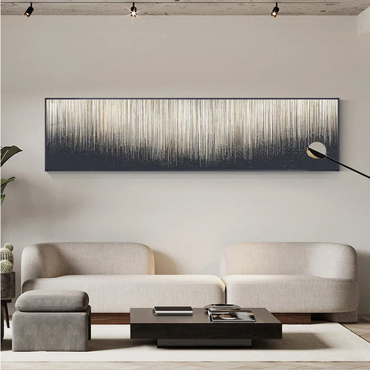 Fine Lines Abstract Wall Art Fine Art Canvas Prints - Wide Format Art For Modern Apartment Above The Sofa Modern Art For Above The Bed