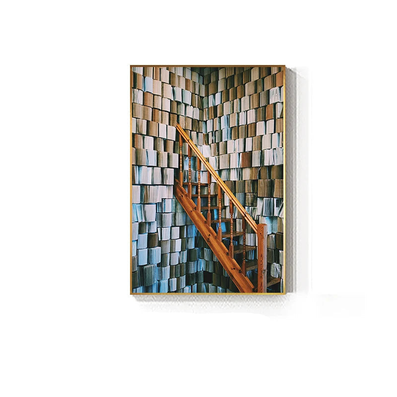 Modern Abstract Geometric Architectural Interiors Concept Wall Art Fine Art Canvas Prints - Modern Art For Office Foyer Meeting Room Art For Contemporary Interiors