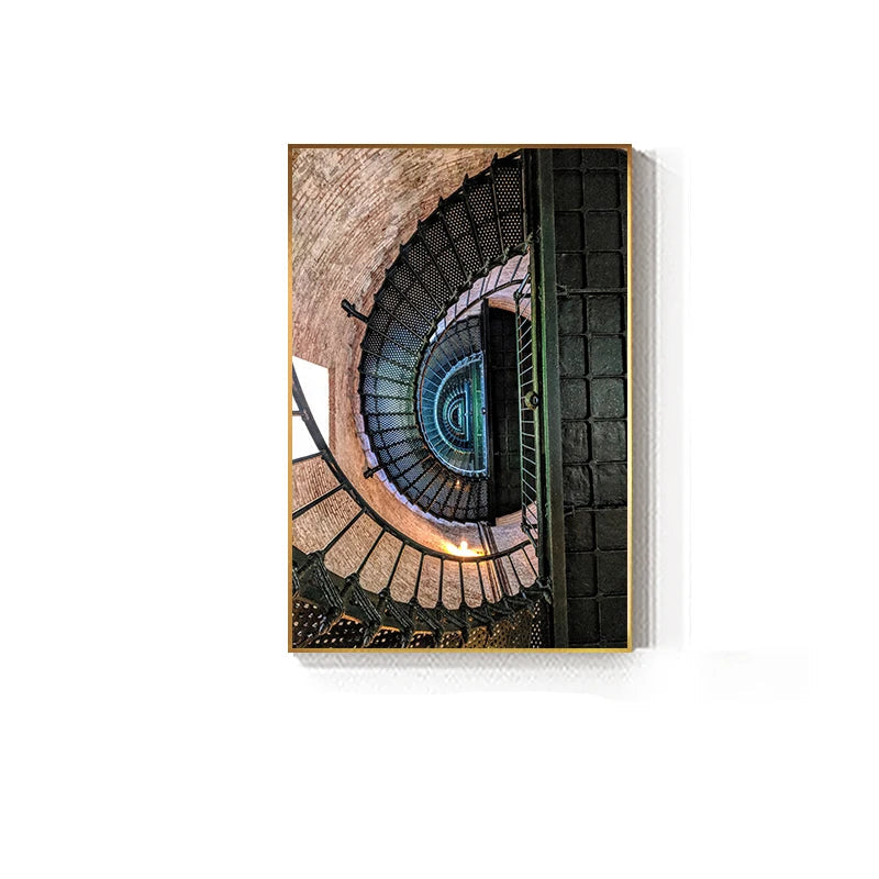 Modern Abstract Geometric Architectural Interiors Concept Wall Art Fine Art Canvas Prints - Modern Art For Office Foyer Meeting Room Art For Contemporary Interiors