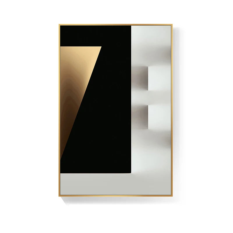 Minimalist Modern Aesthetics Abstract Geometric Wall Art Fine Art Canvas Prints - Pictures For Modern Apartment Living Room Dining Room Contemporary Bedroom Decor