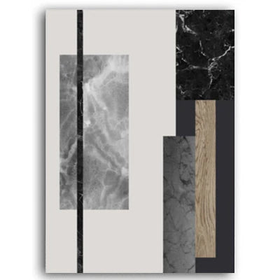 Modern Architectural Abstract Geometric Wall Art Fine Art Canvas Prints - Neutral Color Artworks For Living Room Dining Room Art For Contemporary Interiors