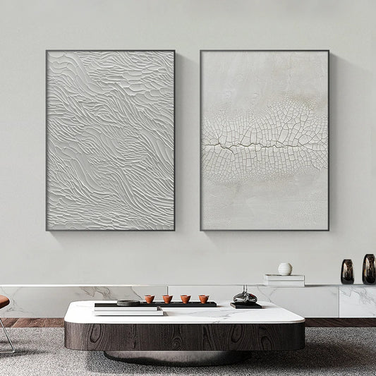 Minimalist Grey Urban Textural Abstract Wall Art Fine Art Canvas Print - Modern Art For Living Room Office Foyer Art For Contemporary Interiors
