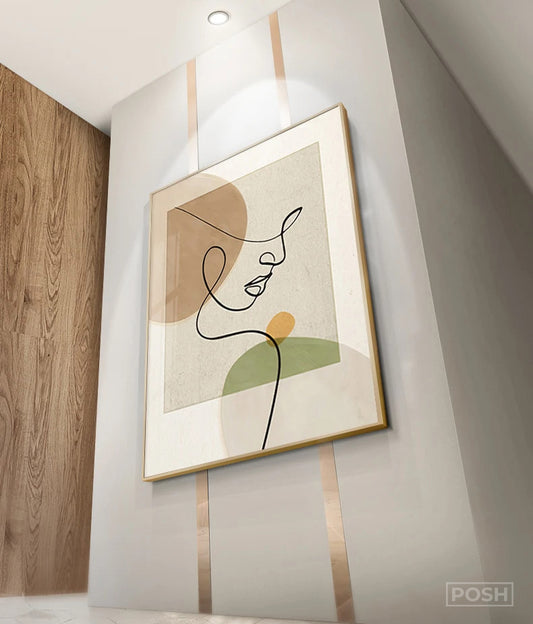 Modern Abstract Boho Fashion Art Line Art Fine Art Canvas Prints Pictures For Living Room Bedroom Salon Art For Contemporary Boutique Interiors