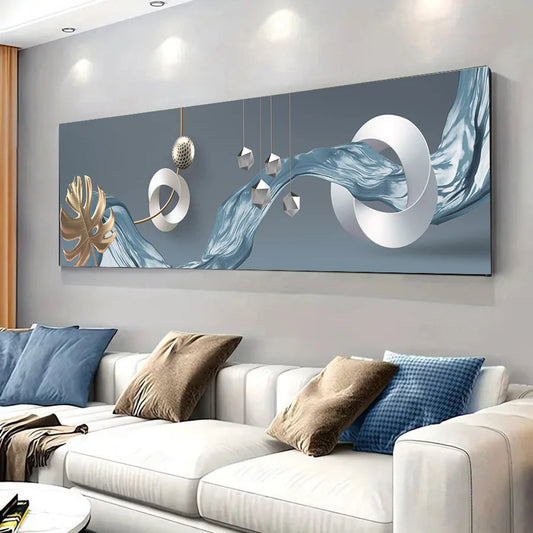 Modern Aesthetics Abstract Surreal Dreamscape Wall Art Fine Art Canvas Print - Wide Format Art For Living Room Above The Sofa Modern Art For Above The Bed