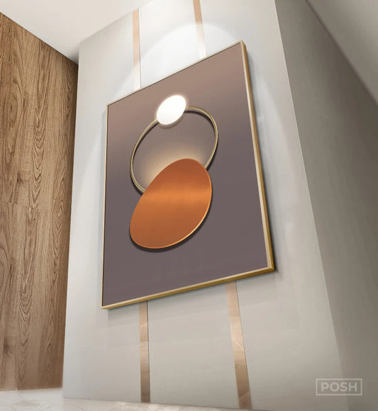 Modern Aesthetics Celestial Geometry Wall Art Fine Art Canvas Prints - Modern Artwork For Living Room Dining Room Home Office Art For Contemporary Interiors