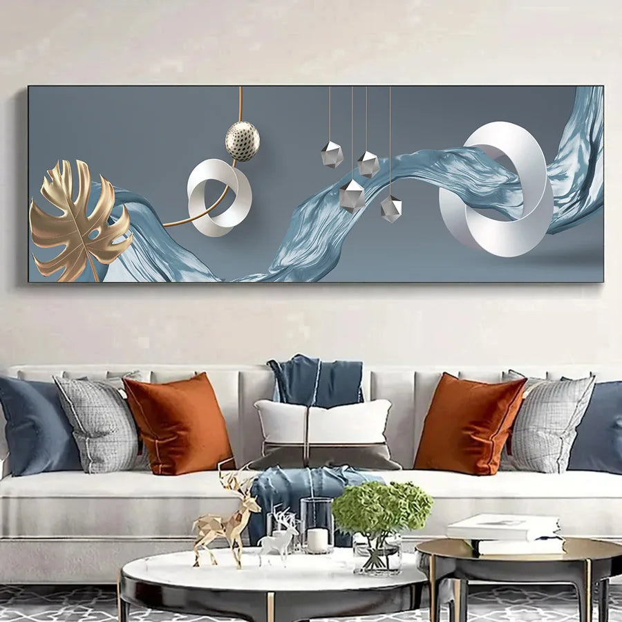 Modern Aesthetics Abstract Surreal Dreamscape Wall Art Fine Art Canvas Print - Wide Format Art For Living Room Above The Sofa Modern Art For Above The Bed