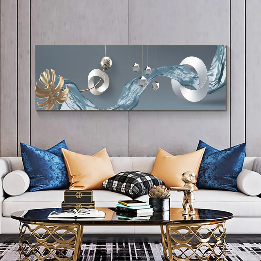 Modern Aesthetics Abstract Surreal Dreamscape Wall Art Fine Art Canvas Print - Wide Format Art For Living Room Above The Sofa Modern Art For Above The Bed