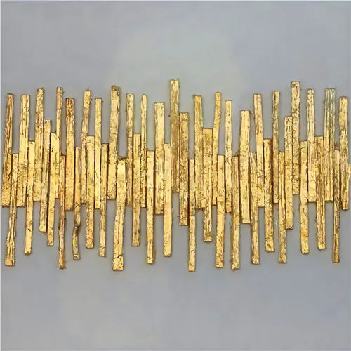 Modern Abstract Golden Spherical Square Format Wall Art Fine Art Canvas Prints - Modern Artworks For Living Room Dining Room Art For Contemporary Home Decor