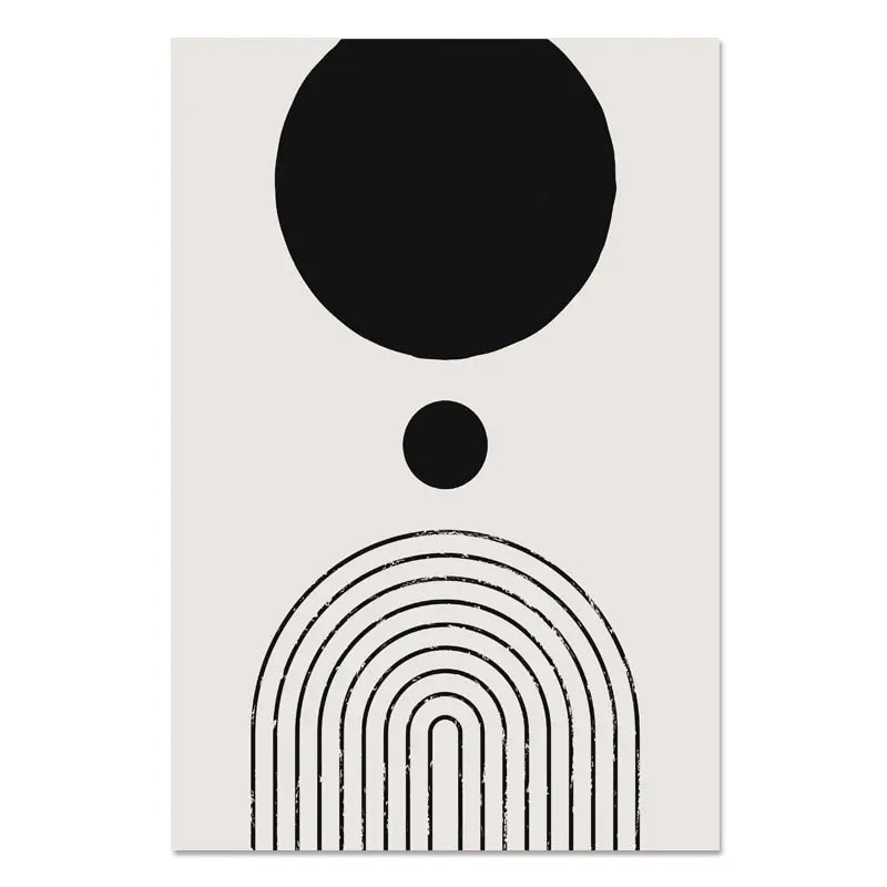 Minimalist Abstract Geometric Wall Art Fine Art Canvas Prints - Art For Contemporary Apartment Living Room Bedroom Dining Room Art For Modern Living