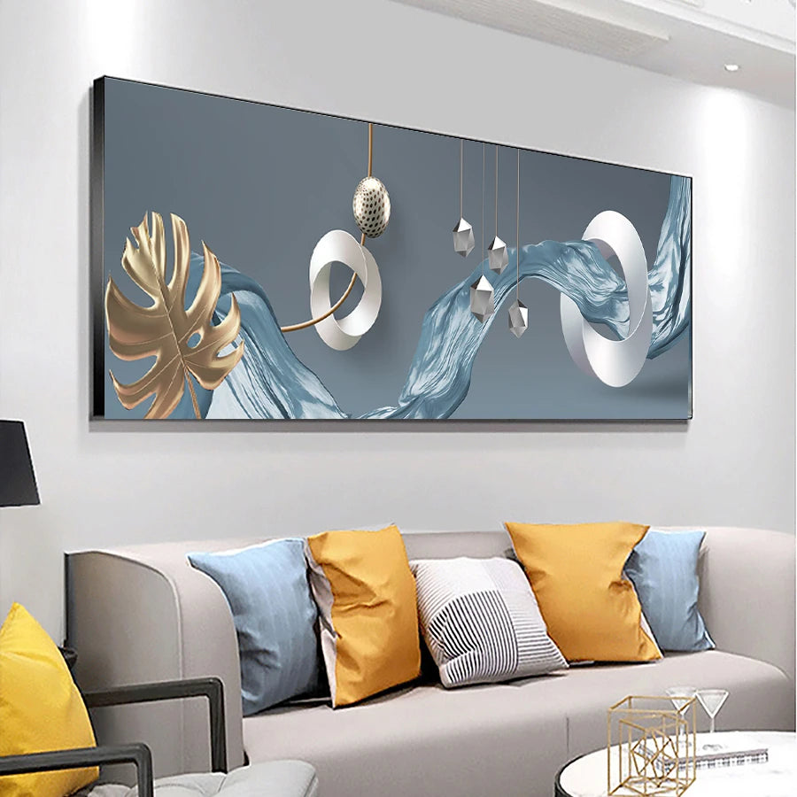 Modern Aesthetics Abstract Surreal Dreamscape Wall Art Fine Art Canvas Print - Wide Format Art For Living Room Above The Sofa Modern Art For Above The Bed