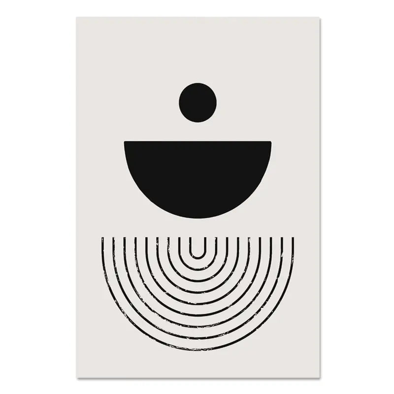 Minimalist Abstract Geometric Wall Art Fine Art Canvas Prints - Art For Contemporary Apartment Living Room Bedroom Dining Room Art For Modern Living