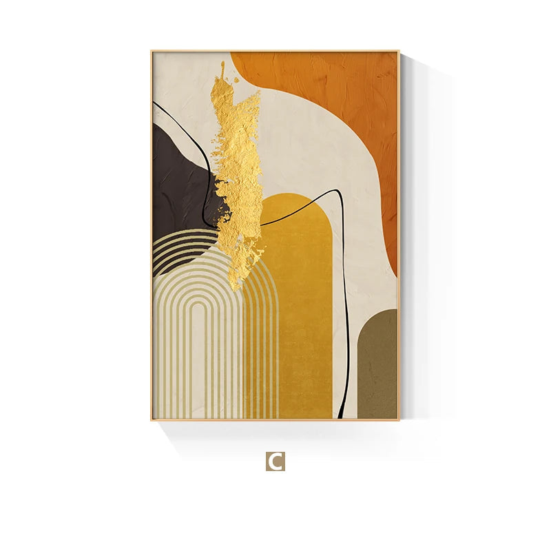 Colorful Abstract Nordic Wall Art Fine Art Canvas Prints - Pictures For Modern Apartment Living Room Dining Room Art For Contemporary Home Office Interiors
