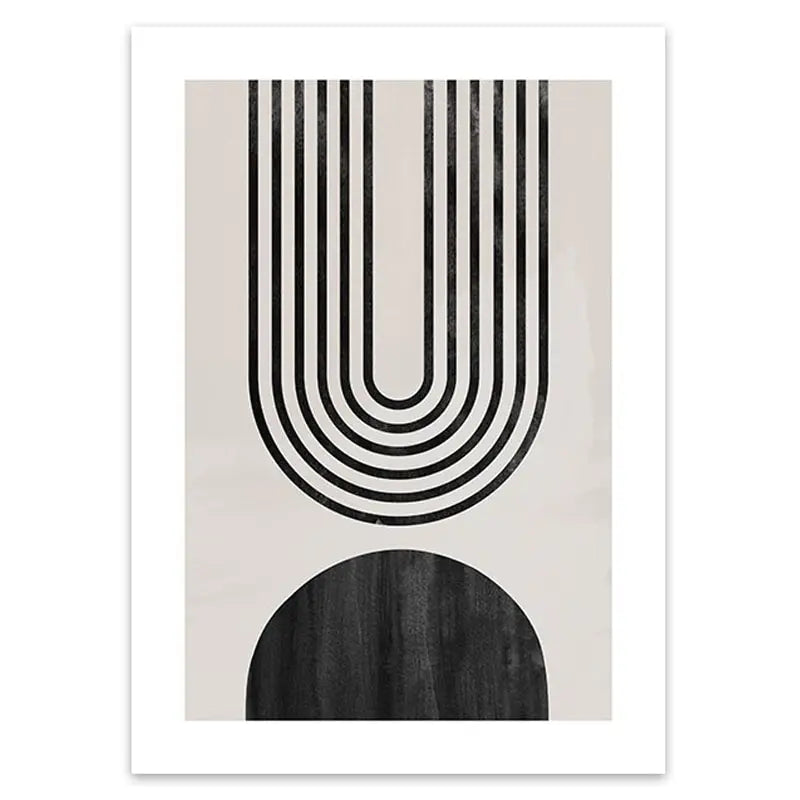 Minimalist Abstract Geometric Wall Art Fine Art Canvas Prints - Art For Contemporary Apartment Living Room Bedroom Dining Room Art For Modern Living