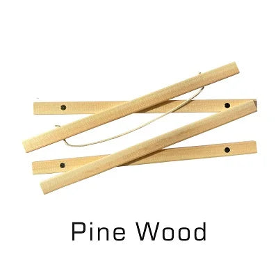 POSH Artisanal Magnetic Scroll Frame For Canvas Prints in Teak, Pine, Black Walnut – Adjustable Canvas & Poster Hanger