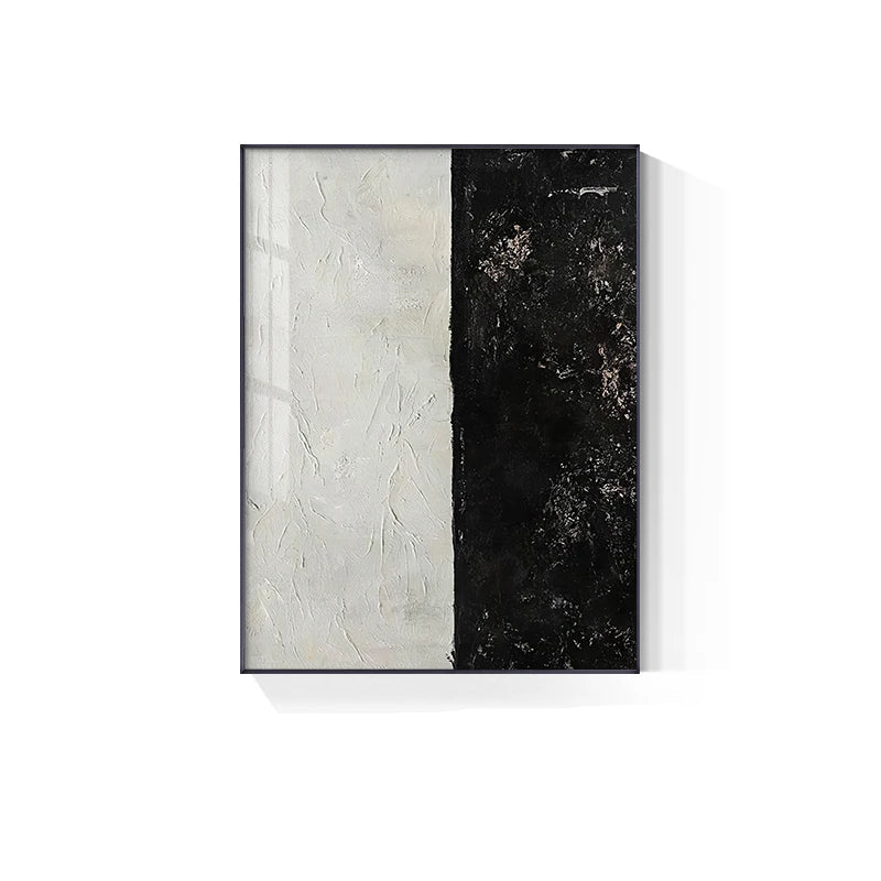 Urban Black White Minimalist Wall Art Fine Art Canvas Prints - Abstract Pictures For Modern Loft Apartment Living Room Dining Room Art For Contemporary Office Interiors