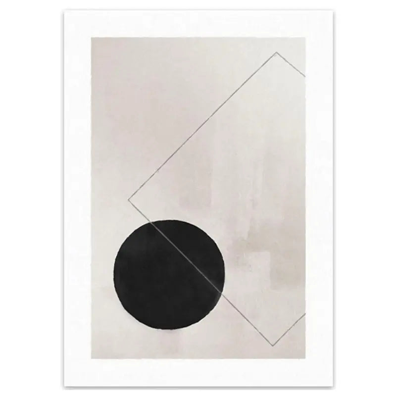 Minimalist Abstract Geometric Wall Art Fine Art Canvas Prints - Art For Contemporary Apartment Living Room Bedroom Dining Room Art For Modern Living