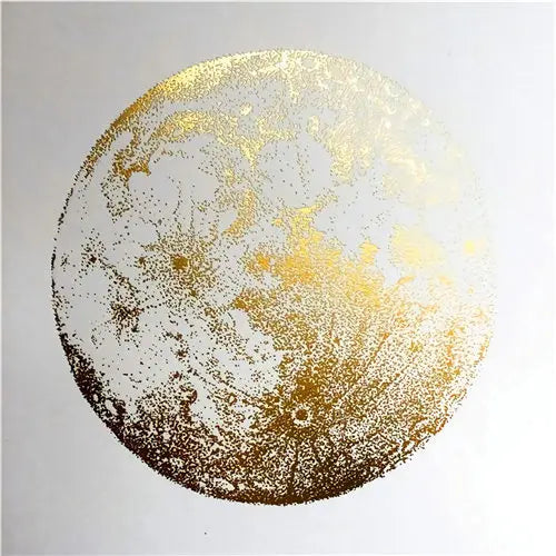 Modern Abstract Golden Spherical Square Format Wall Art Fine Art Canvas Prints - Modern Artworks For Living Room Dining Room Art For Contemporary Home Decor