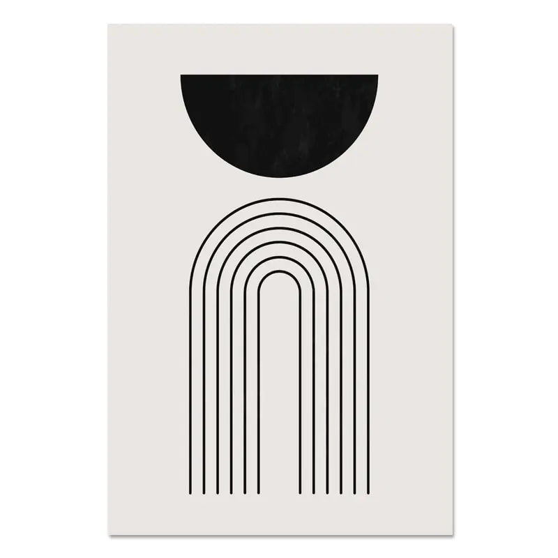 Minimalist Abstract Geometric Wall Art Fine Art Canvas Prints - Art For Contemporary Apartment Living Room Bedroom Dining Room Art For Modern Living