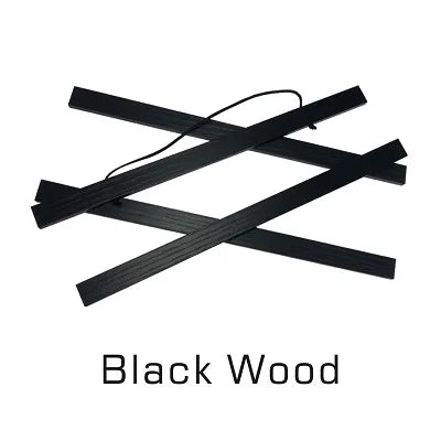 POSH Artisanal Magnetic Scroll Frame For Canvas Prints in Teak, Pine, Black Walnut – Adjustable Canvas & Poster Hanger