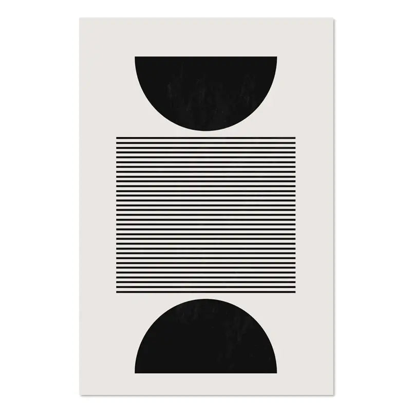 Minimalist Abstract Geometric Wall Art Fine Art Canvas Prints - Art For Contemporary Apartment Living Room Bedroom Dining Room Art For Modern Living