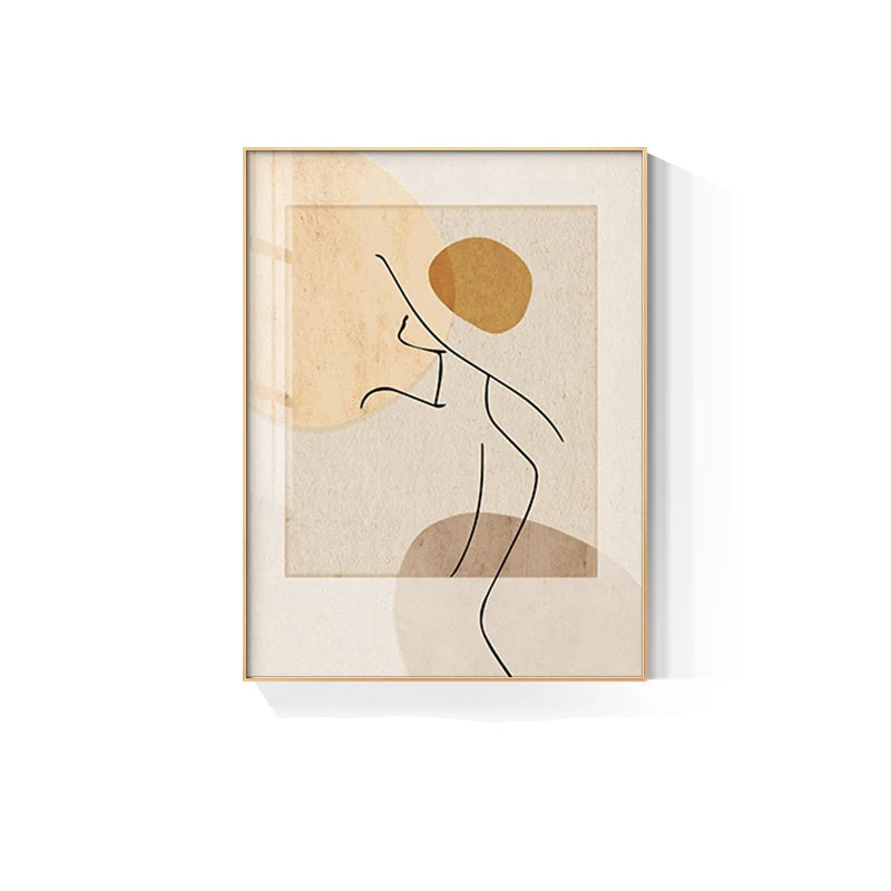 Modern Abstract Boho Fashion Art Line Art Fine Art Canvas Prints Pictures For Living Room Bedroom Salon Art For Contemporary Boutique Interiors