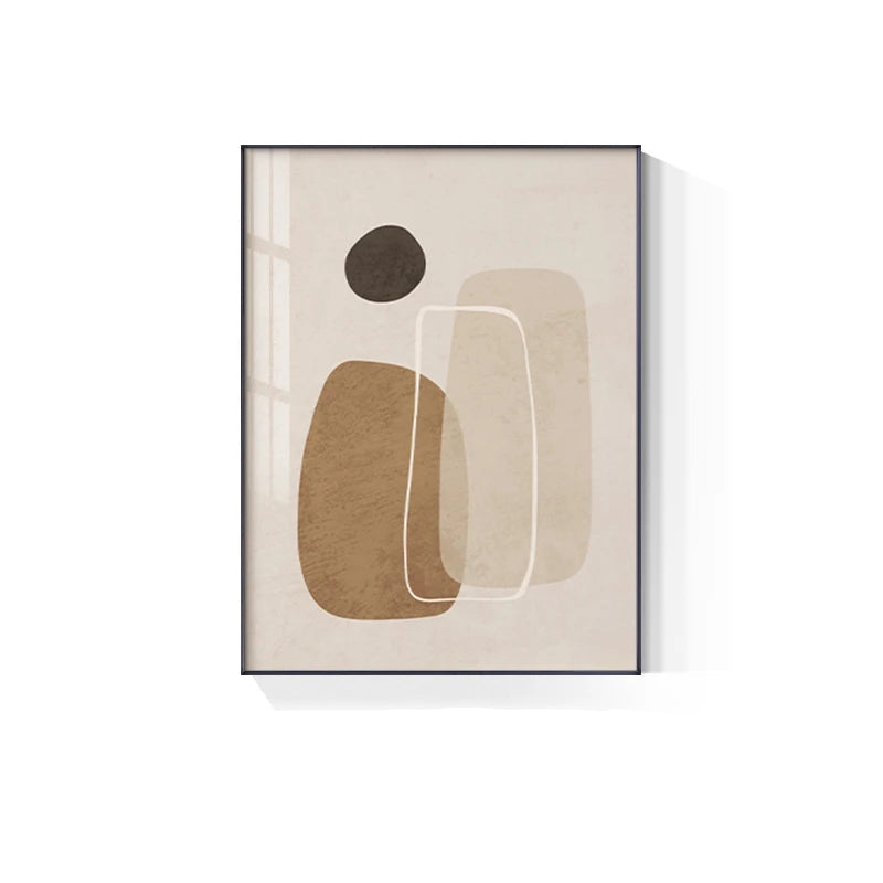 Simple Nordic Floral Abstract Wall Art Fine Art Canvas Prints - Modern Botanical Pictures For Bedroom Living Room Dining Room Art For Contemporary Interiors