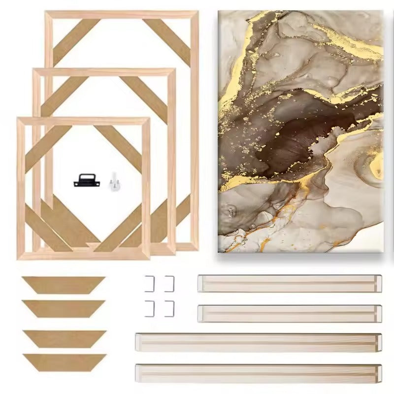 Wooden Frames 40x50 60x90 50x70cm For Framing Canvas Prints DIY Framing Kits Canvas Stretcher Bars Natural Wood Easy To Assemble - Fixtures and Fittings Included