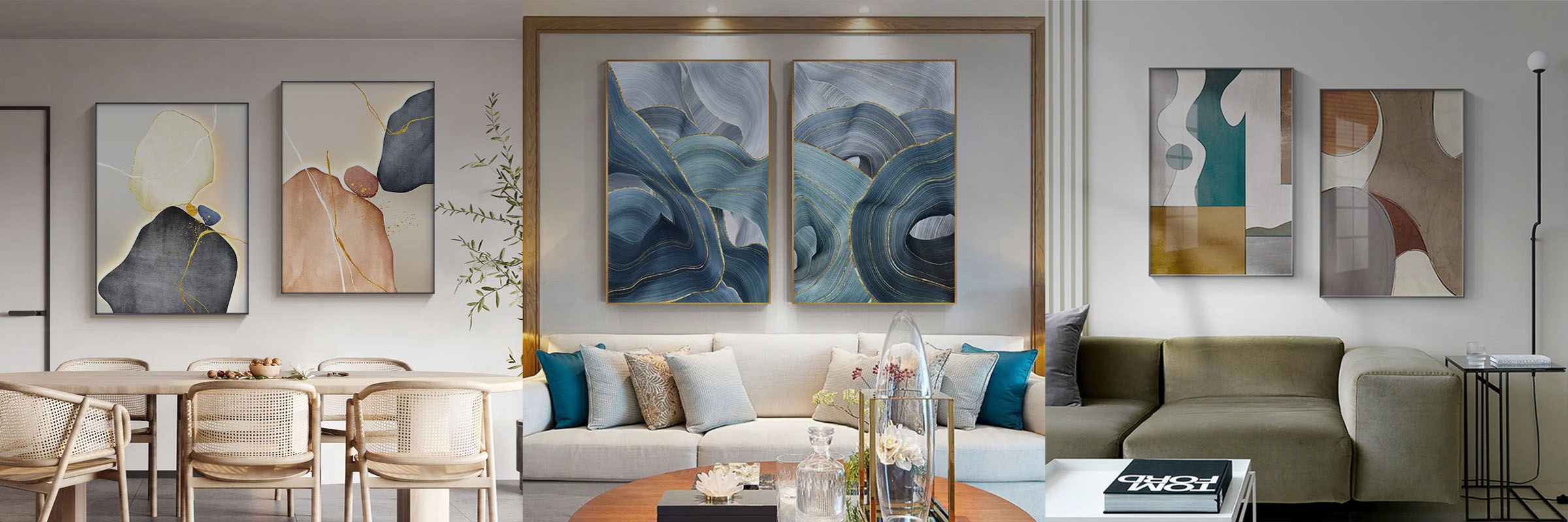Modern Abstract Wall Art For Living Room Bedroom Art For Modern Apartment Wall Decor For Contemporary Home Office Interiors 2025