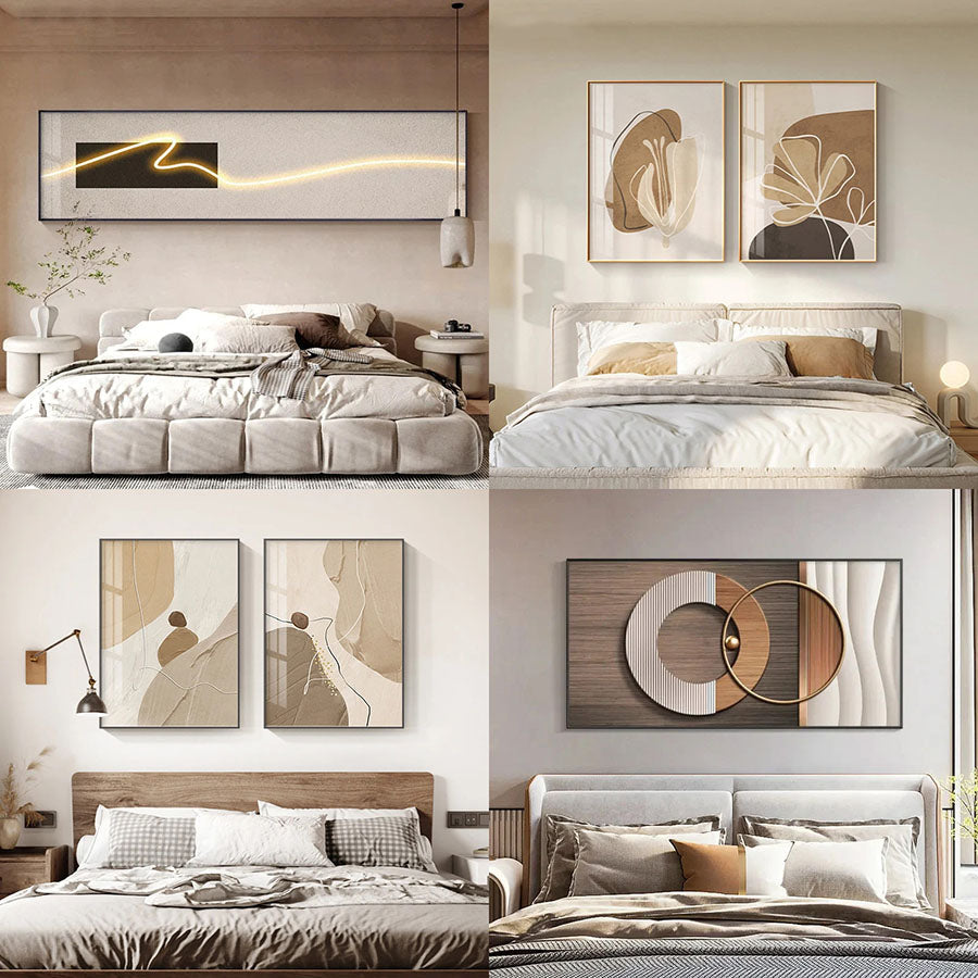 Luxury Bedroom Art For Modern Apartment Bedroom Living Room Wall Art For Modern Home Decor Art For Boutique Hotels