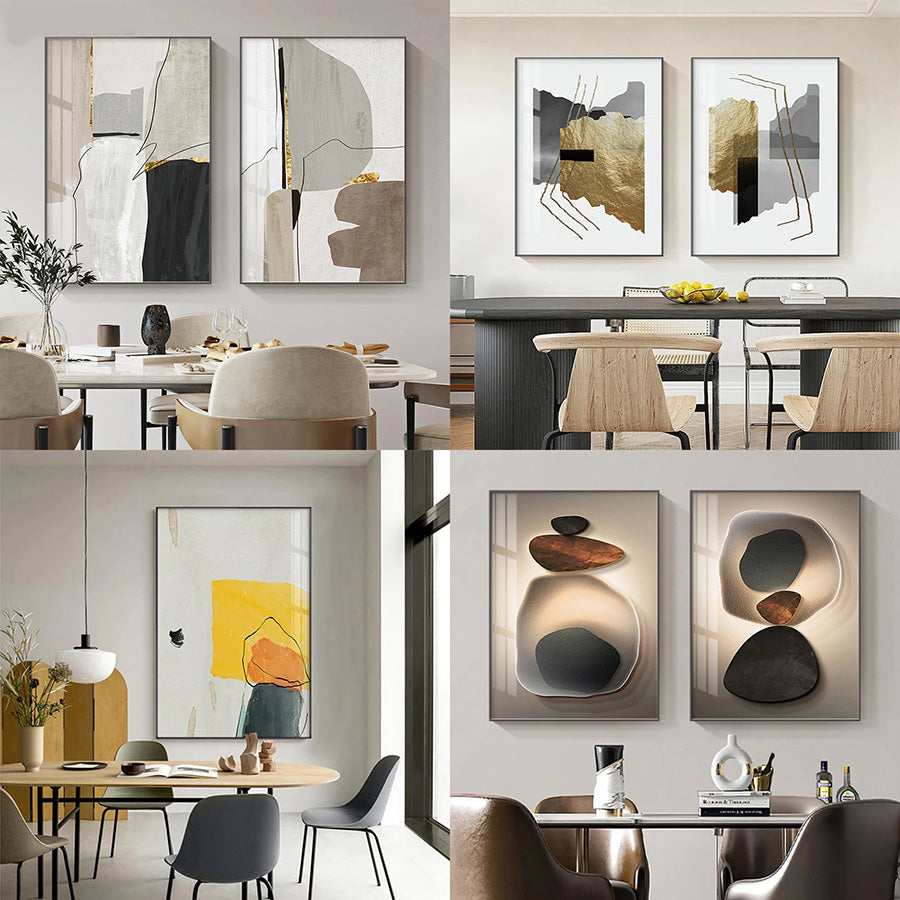 Dining Room Art For Modern Luxury Dining Room Decor Wall Art For Contemporary Apartment Hotel Restaurant Art For Modern Living