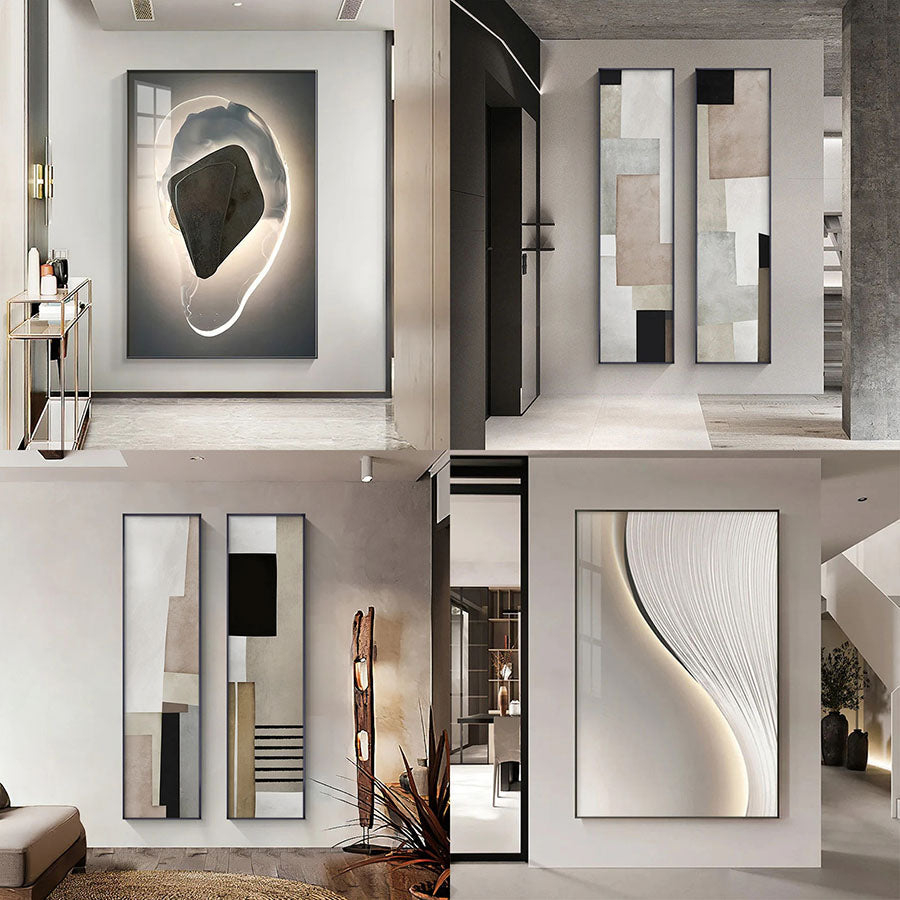 Foyer Art For Modern Entrance Hallway Reception Room Art For Luxury Apartment Foyer Wall Decor For Contemporary Home and Office Interiors