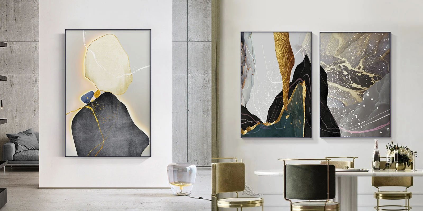 Nordic Wall Art For Living Room Bedroom Modern Scandinavian Abstract Artworks For Contemporary Interior Design 2025