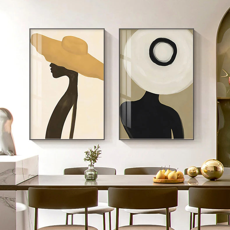 Modern Beauty Fashion Wall Art Fine Art Canvas Prints Chic Pictures For Bedroom Boutique Salon Art Decor