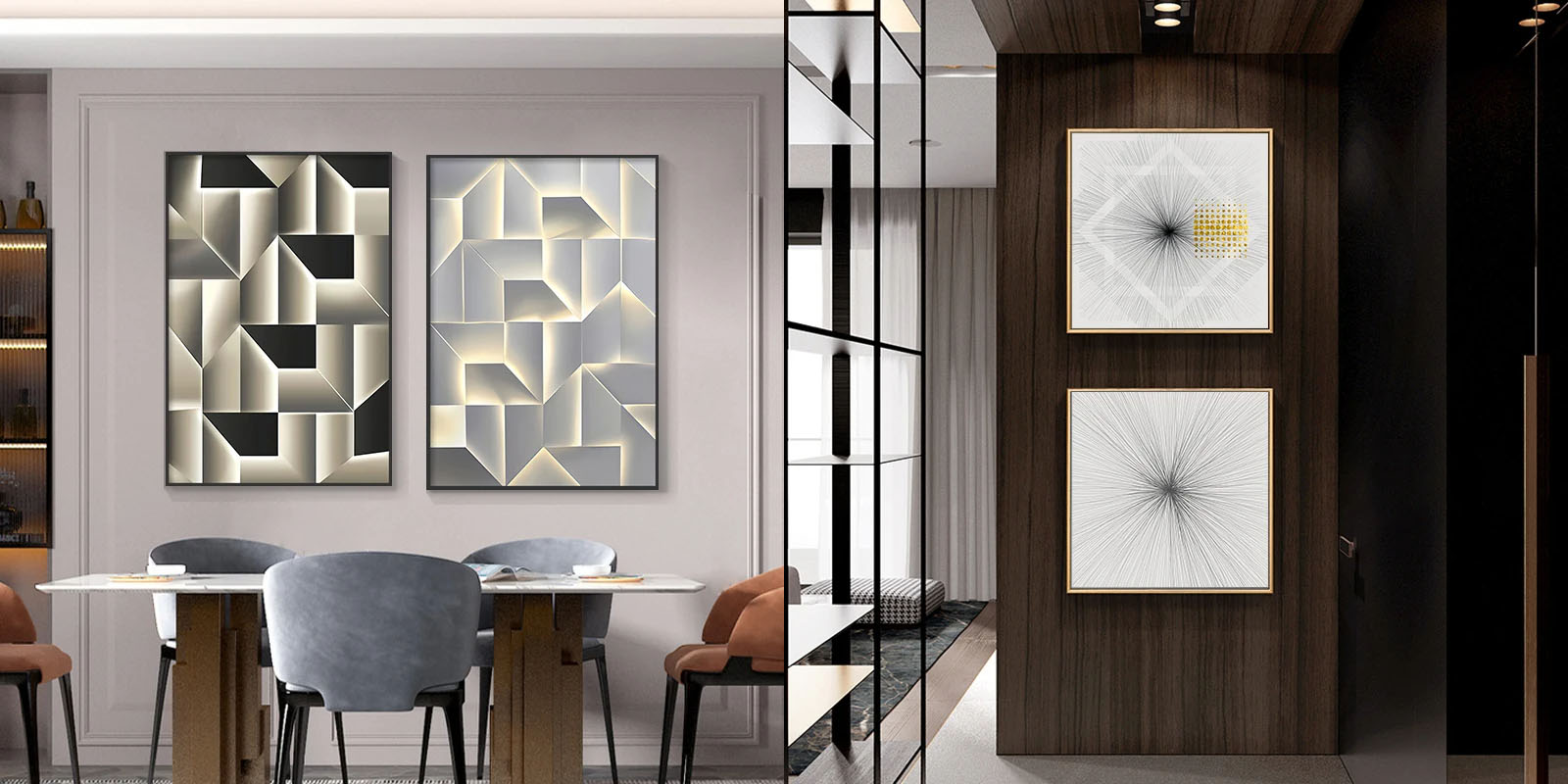 Modern office art for meeting room boardroom reception room abstract art for contemporary office interiors