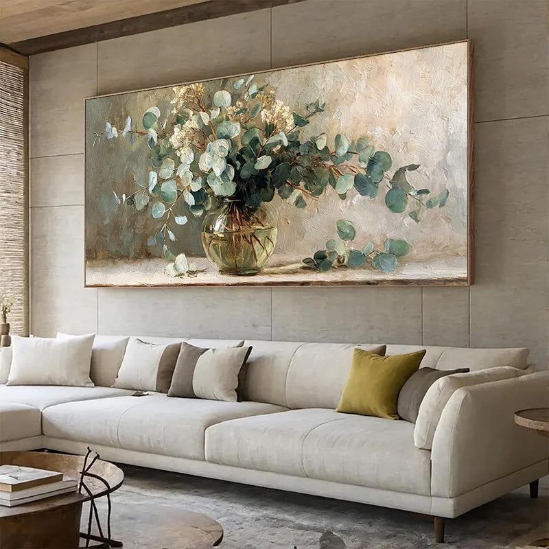 Posh.Art - Modern Luxury Botany Wall Art for Living Room Bedroom Floral Art for Modern Luxury Home Decor