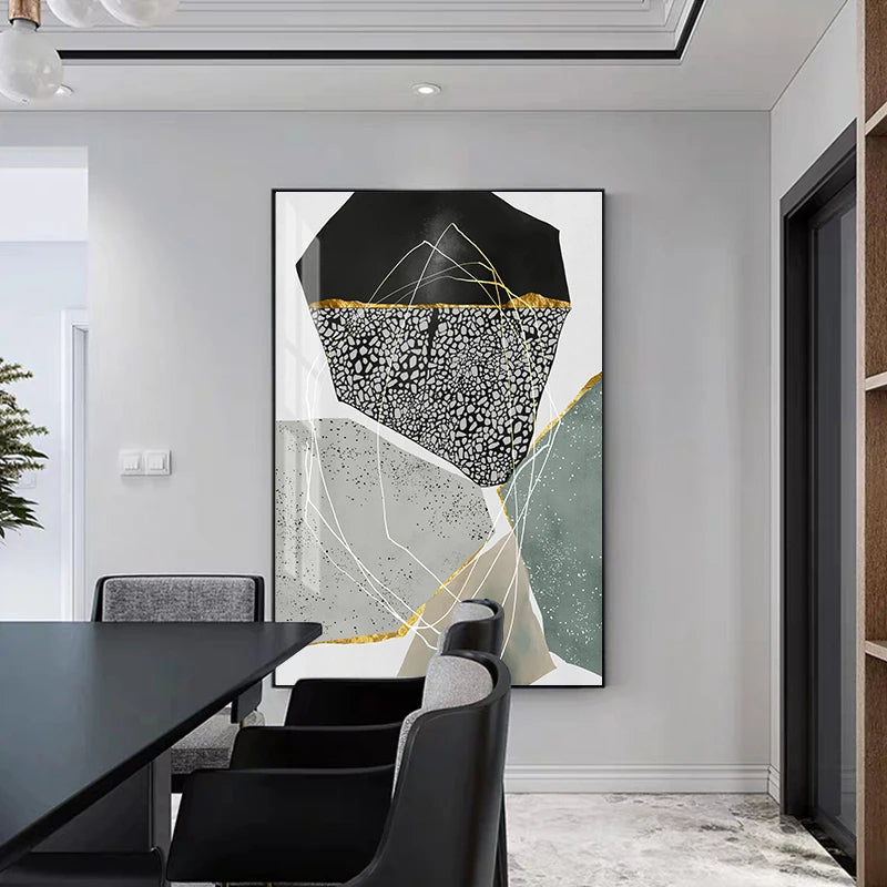 Abstract Zen Pebbles Nordic Wall Art Fine Art Canvas Prints - Pictures For Modern Apartment Living Room Dining Room Art For Contemporary Interiors