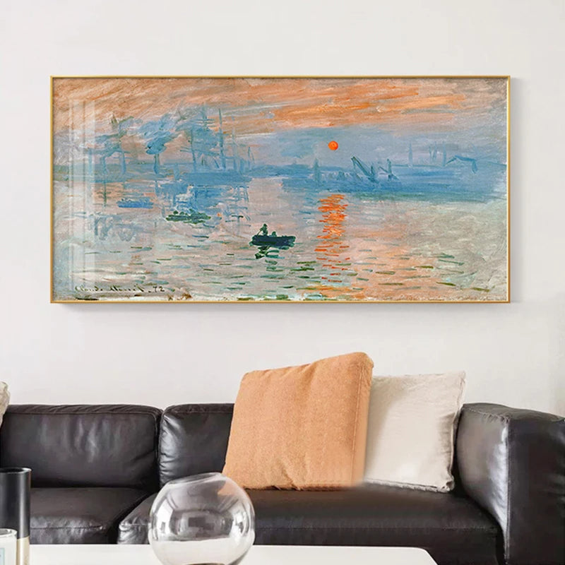 Famous Impressionist Landscape Paintings Wall Art Fine Art Canvas Prints - Classical Art For Living Room Dining Room Bedroom Art Decor
