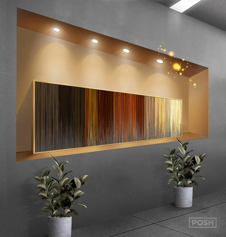 Fine Lines Abstract Wall Art Fine Art Canvas Prints - Wide Format Art For Modern Apartment Above The Sofa Modern Art For Above The Bed