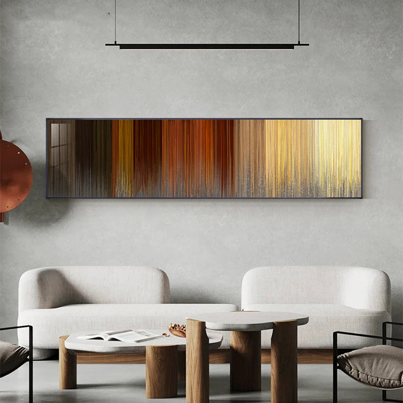 Fine Lines Abstract Wall Art Fine Art Canvas Prints - Wide Format Art For Modern Apartment Above The Sofa Modern Art For Above The Bed