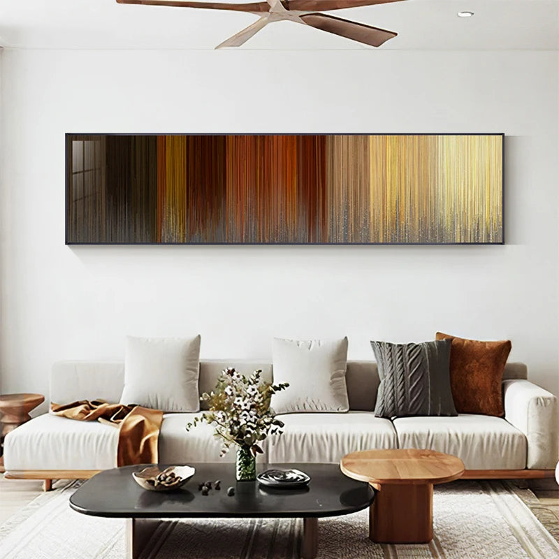 Fine Lines Abstract Wall Art Fine Art Canvas Prints - Wide Format Art For Modern Apartment Above The Sofa Modern Art For Above The Bed