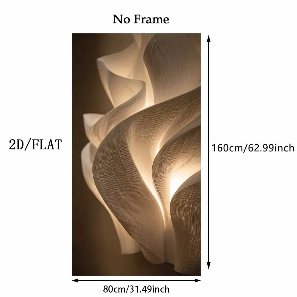 Decorative wall light with dimensions labeled on a white background