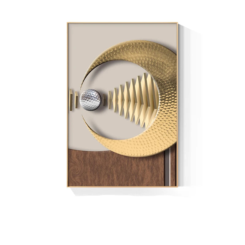 Modern Aesthetics Abstract Celestial Geometry Wall Art Fine Art Canvas Prints - Picture For Living Room Bedroom Art For Contemporary Home and Office Interior Design