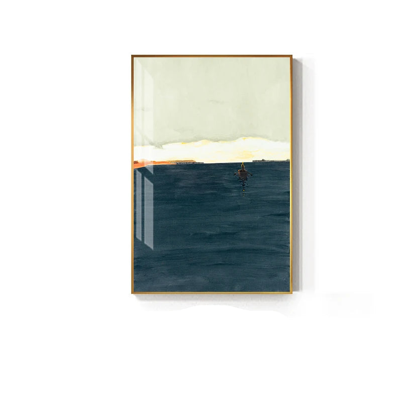 Minimalist Landscape Wall Art Fine Art Canvas Prints - Colorful Abstract Pictures For Living Room Dining Room Art For Contemporary Interiors
