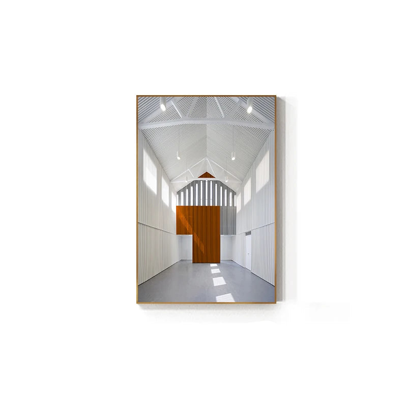 Modern Abstract Architectural Wall Art Fine Art Canvas Prints - Pictures For Office Meeting Room Dining Room Foyer Art Decor