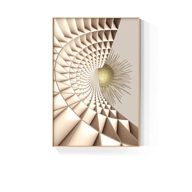 Modern Aesthetics Abstract Celestial Geometry Wall Art Fine Art Canvas Prints - Picture For Living Room Bedroom Art For Contemporary Home and Office Interior Design