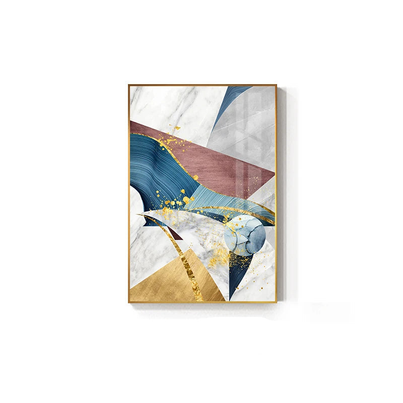 Modern Color Splash Abstract Wall Art Fine Art Canvas Prints - Pictures For Living Room Dining Room Art For Contemporary Interiors