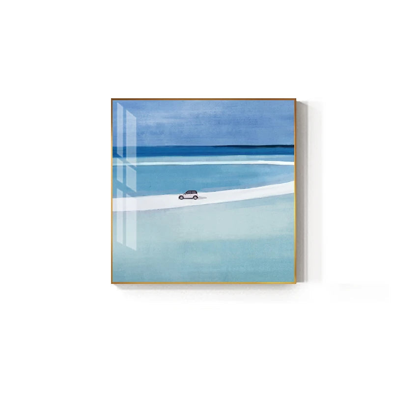 Mountain Beach Desert Minimalist Abstract Landscape Wall Art Fine Art Canvas Prints - Modern Art For Living Room Dining Room Bedroom Art For Contemporary Interiors