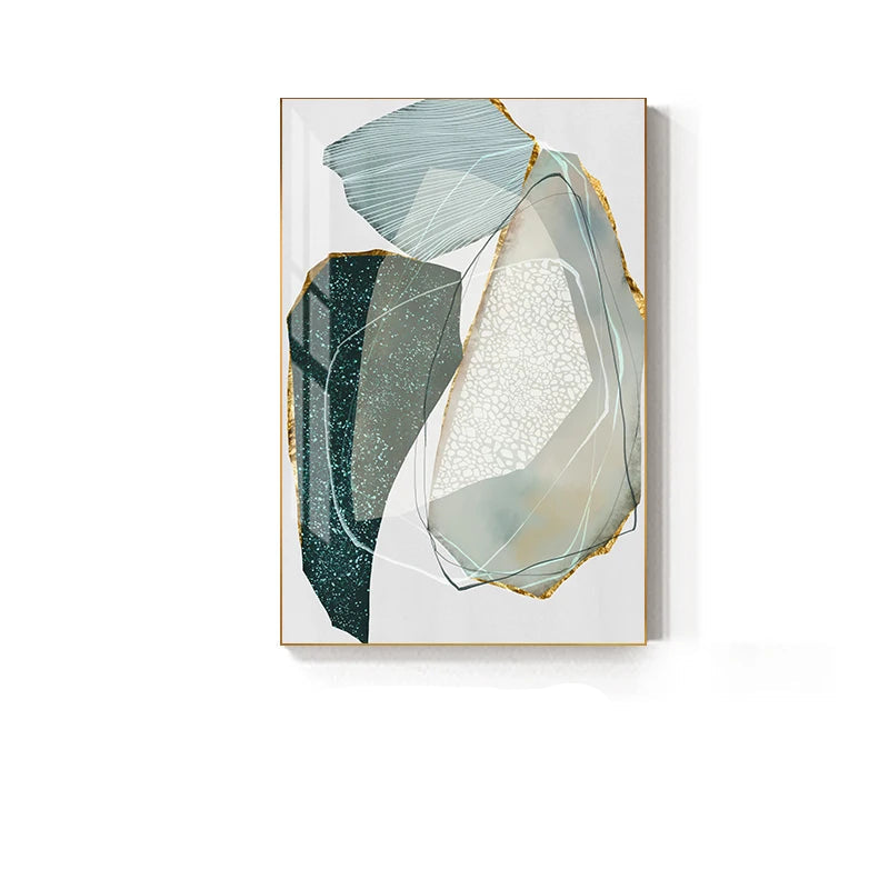 Abstract Zen Pebbles Nordic Wall Art Fine Art Canvas Prints - Pictures For Modern Apartment Living Room Dining Room Art For Contemporary Interiors