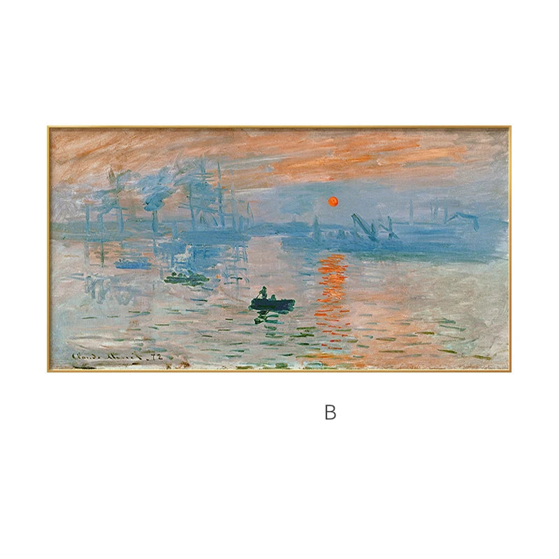 Famous Impressionist Landscape Paintings Wall Art Fine Art Canvas Prints - Classical Art For Living Room Dining Room Bedroom Art Decor